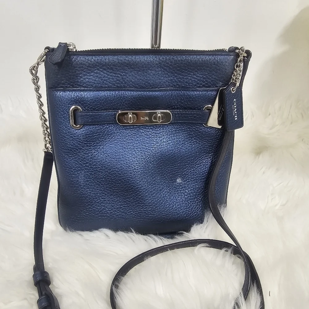 Coach blue crossbody